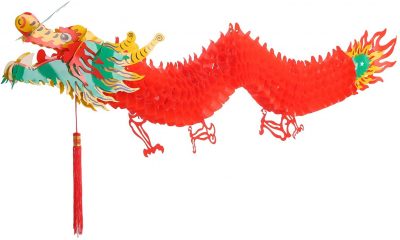Guirnalda de Dragón de Año Nuevo Chino 3D