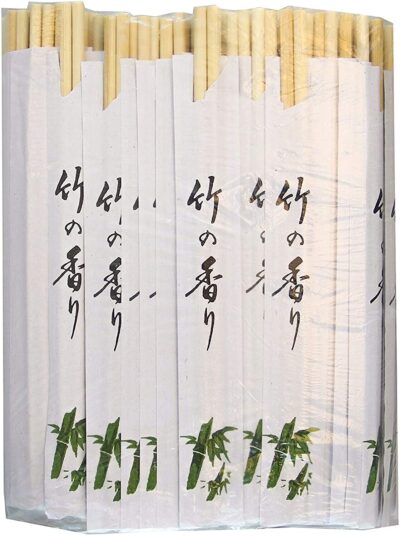 500 Pares de Palillos Chinos de Bambú Envueltos Individualmente