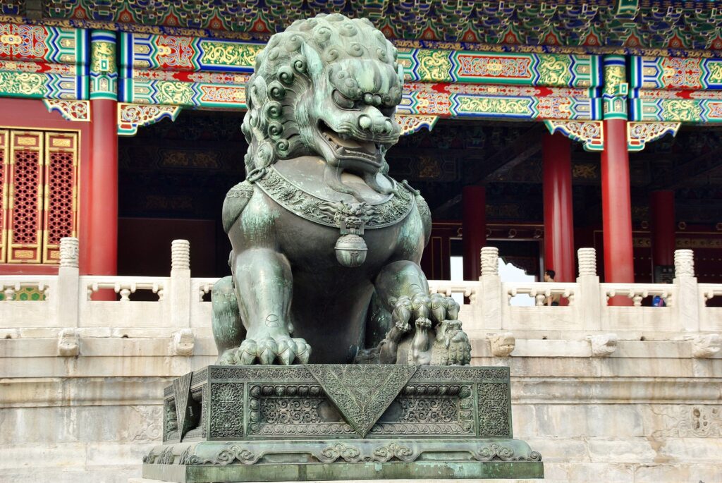 León dinastía MIng - 明代石獅