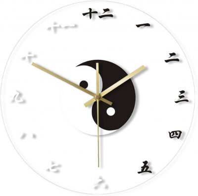 Reloj de Pared Yin Yang con Números Chino