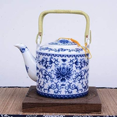 Tetera de Porcelana China Azul y Blanca