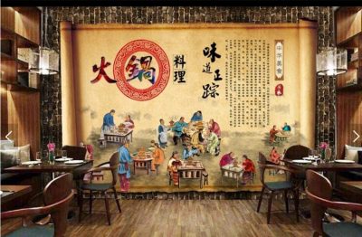 Mural Decorativo Hot Pot Antiguo Pekín