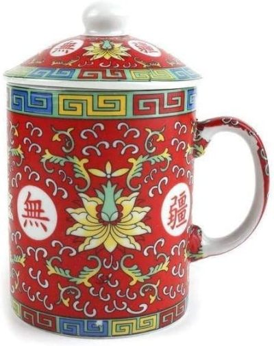 Taza China de Porcelana Flor de Loto