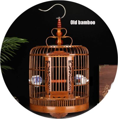 Jaulas Pájaros Bambú Vintage Estilo Chino