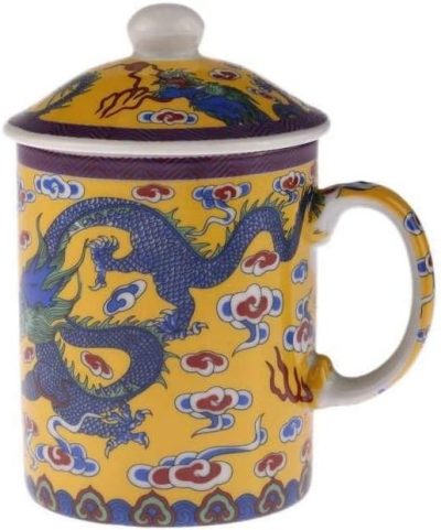 Taza de Dragón de Porcelana China